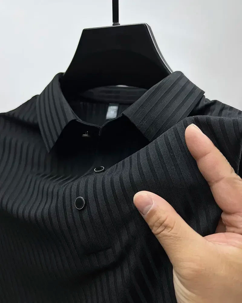 Polo de Seda Gelada para Homem: Elegância e Conforto Respirável