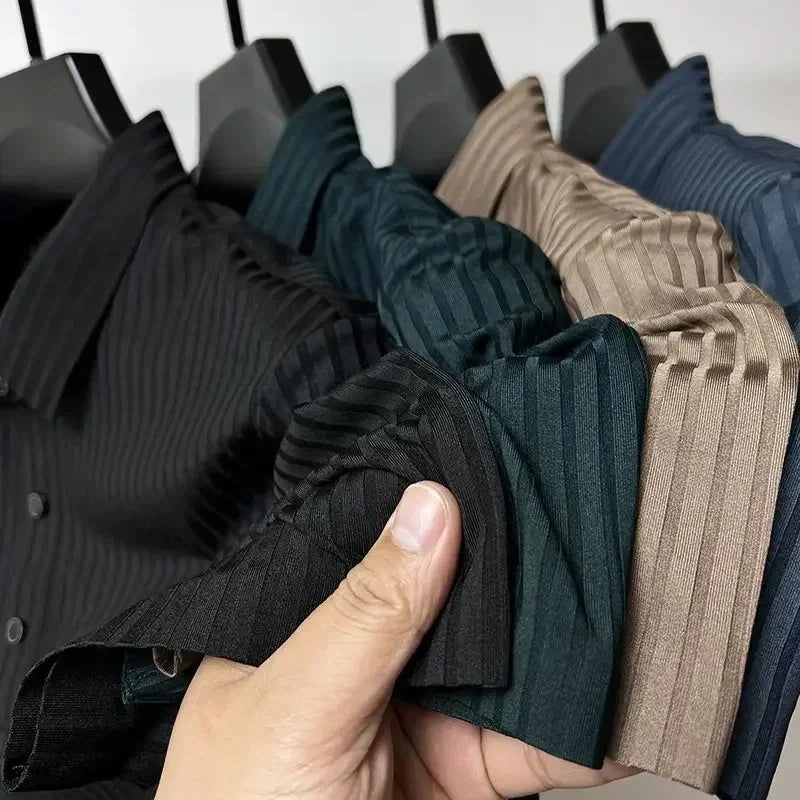 Polo de Seda Gelada para Homem: Elegância e Conforto Respirável